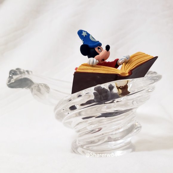 Disney Mickey's Magic Adventure Fantasia Crystal Whirlpool Sculpture - Picture 6 of 17